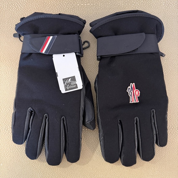 Moncler Grenoble Black Men's Guanti Gloves for Snow Ski Snowboard